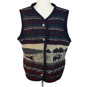 Zig Zag Originals Lambswool‎ Vest Deer Outdoor Size Large